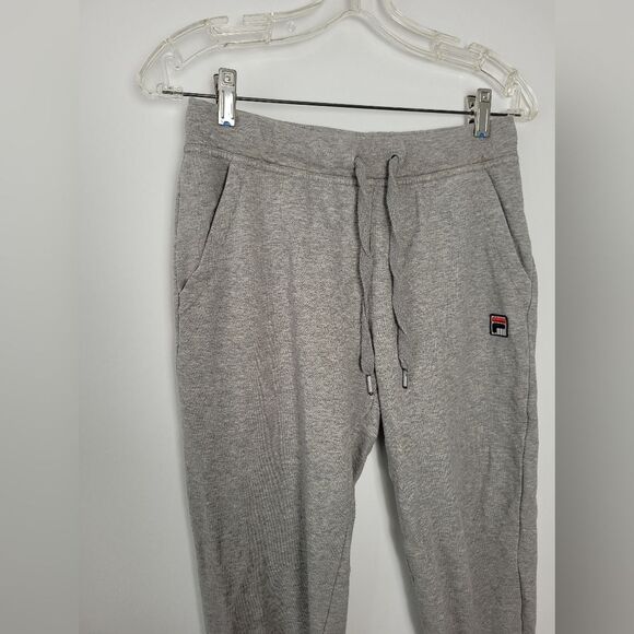 FILA Bundle of Two Sweatpants Gray Black Cozy Loungewear Sporty Athleisure Small - Picture 3 of 15